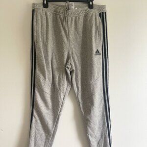 Men's Adidas Gray and Black Jogger Sweatpants